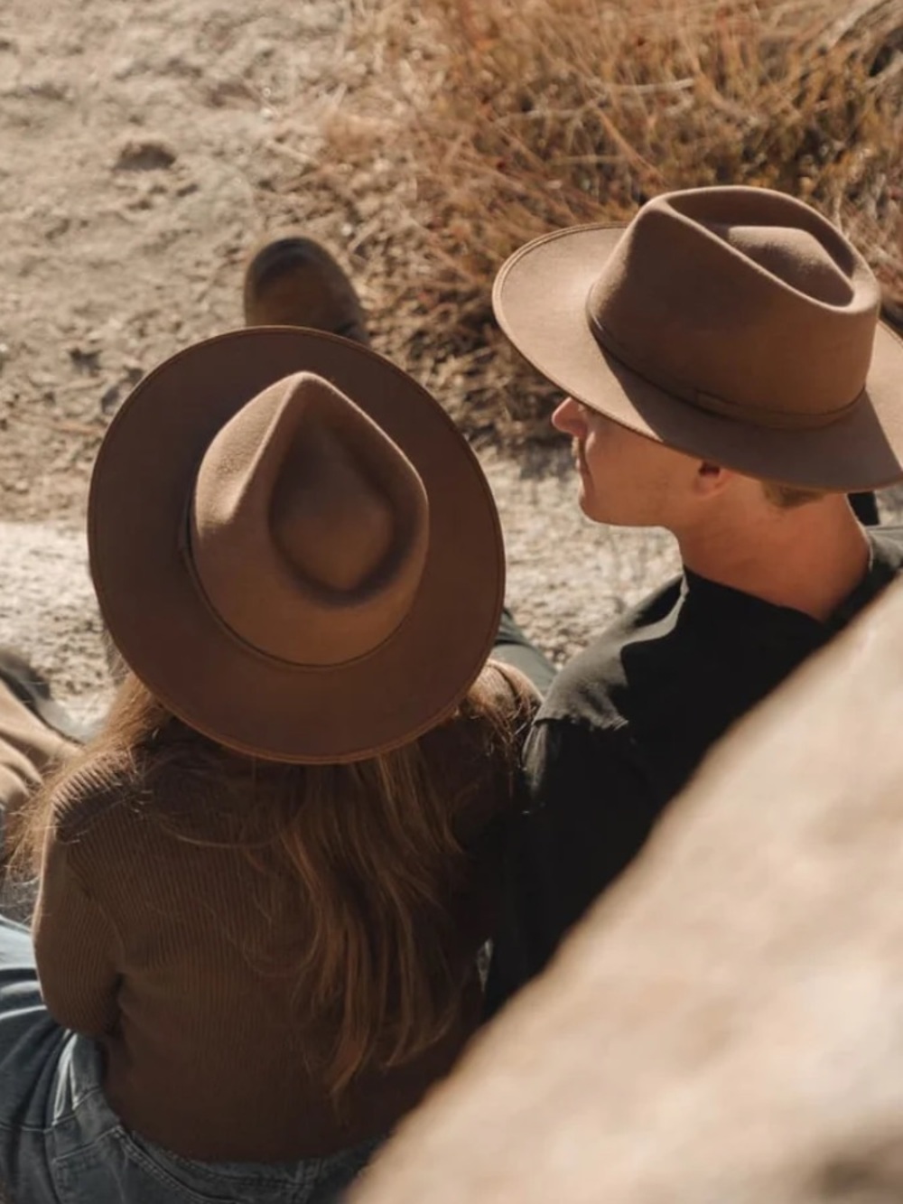 Will & Bear Calloway Tan Brown Widebrim Fedora Hat Unisex
